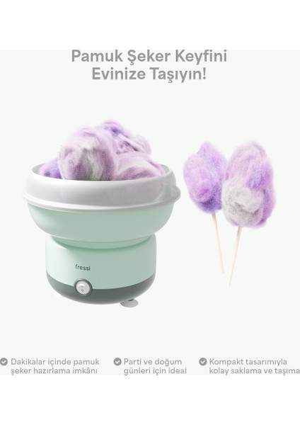 Paslanmaz Çelik Pamuk Şeker Makinesi 500W, Renkli ve Şık Tasarım fiyatları