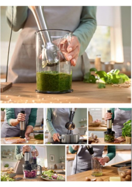 Güçlü 1200 W Paslanmaz Çelik El Blenderı, Ergonomik Tasarım, Şık Gri Renk indirimleri