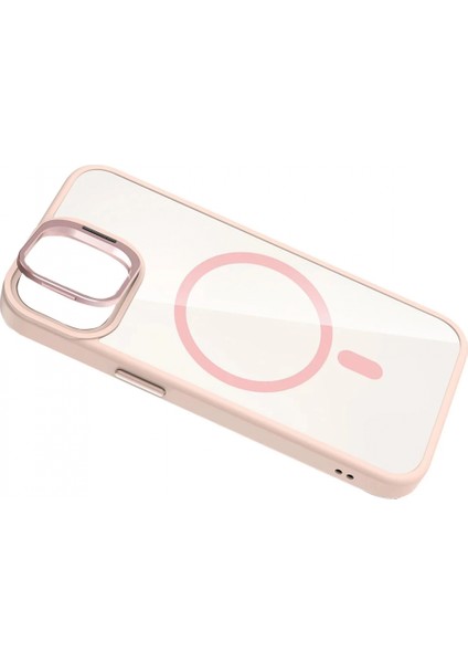 Apple iPhone 11 Remim Lensli Magsafe Standlı Kapak - Pembe indirimleri