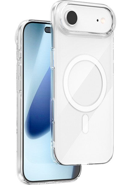 Iphone 17 Air Şeffaf Mika Magsafe Kılıf + Antistatik Hayalet Ekran Koruyucu + Kamera Koruyucu Siyah fiyatları