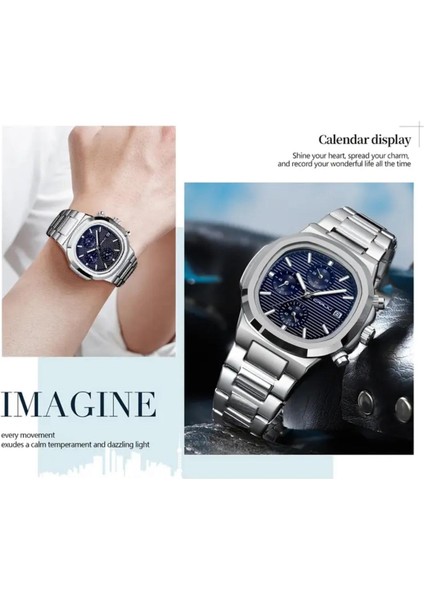 Business Class Full Fonksiyon Aktif Çelik Erkek Kol Saati modelleri