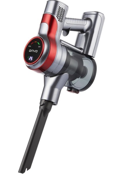 Gri Şarjlı LED Işıklı Dikey Elektrikli Süpürge