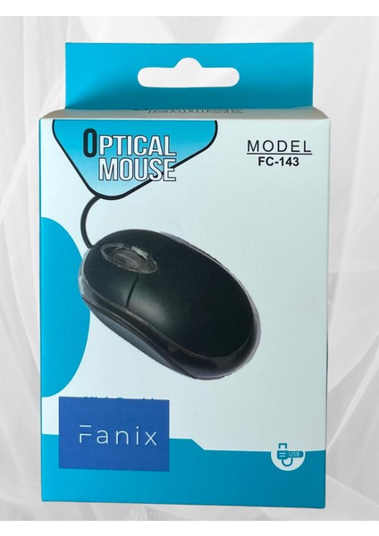 USB Optik Mouse Pc Dizüstü Bilgisayar 3 Düğmeli Kompakt MOU143