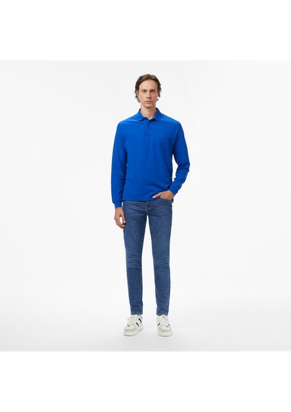 Erkek Mavi Classic Fit Uzun Kollu Polo Yaka T-Shirt K57351T.40P modelleri