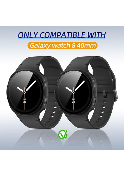 Galaxy Watch 8 40MM ile Uyumlu 2 Adet Sert Kasa ve Ekran Koruyucu Kılıf – Darbeye Dayanıklı, Şeffaf ve Ince Tasarım modelleri