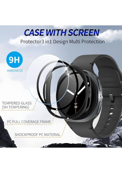 Galaxy Watch 8 40MM ile Uyumlu 2 Adet Sert Kasa ve Ekran Koruyucu Kılıf – Darbeye Dayanıklı, Şeffaf ve Ince Tasarım indirimleri