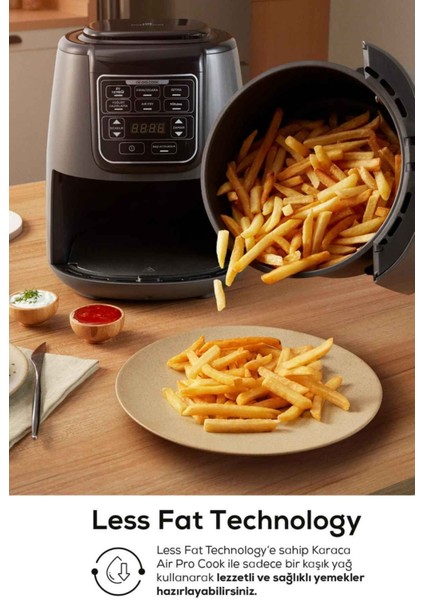 3'ü 1 Arada Büyük Ev Yemeği, Közleme, Sulu Yemek Fritöz, Space Gray, 4 Kişilik fırsatları