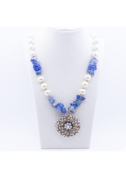 Lapus Lazuli ve Mayoirka Incisi Kolye