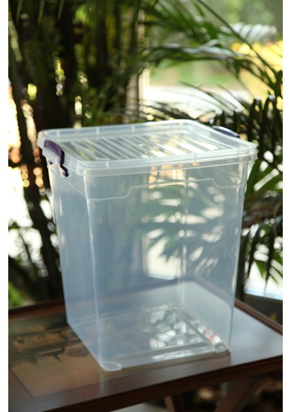 Şeffaf 30L Kilitli Düzenleme Kabı, Saklama ve Organizasyon Için Ideal Seçenek