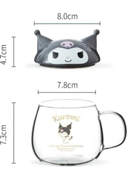 Sevimli Karikatür Cam Bardak, Kapaklı, Şeffaf, Kabarcık Detaylı, Çay, Ev, Süt Kullanımı Için fiyatları