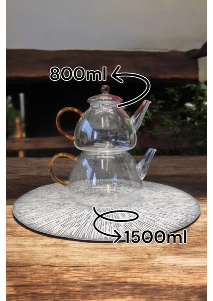 Renkli Borosilikat Kulplu Çaydanlık KW-340, Şık ve Dayanıklı Mutfak Gereci fiyatları