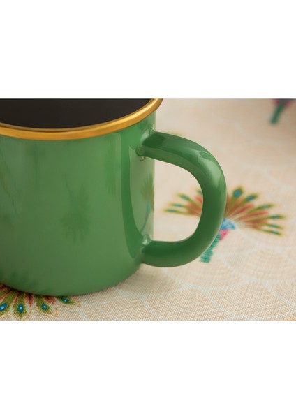 Emaye Kupa 350 ml Yeşil, Şık ve Dayanıklı Içecek Kabı fiyatları