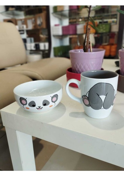 Beyaz Seramik Kupa ve Kase Takımı, Şık ve Kullanışlı 2 Parça Set modelleri