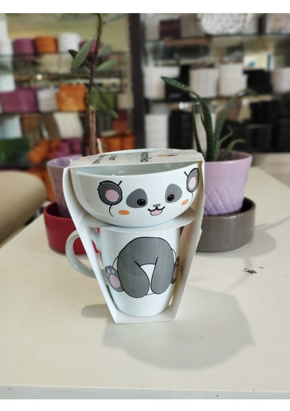 Beyaz Seramik Kupa ve Kase Takımı, Şık ve Kullanışlı 2 Parça Set indirimleri