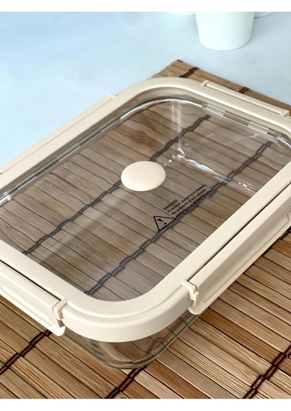 1040 ml Kilitli Cam Saklama Kabı, Pratik ve Şık Saklama Çözümü fiyatları