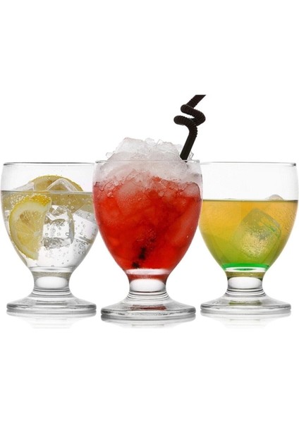 Turuncu 6'lı Ayaklı Şık Bardak Seti, Şıklık ve Kullanışlılık Sunar