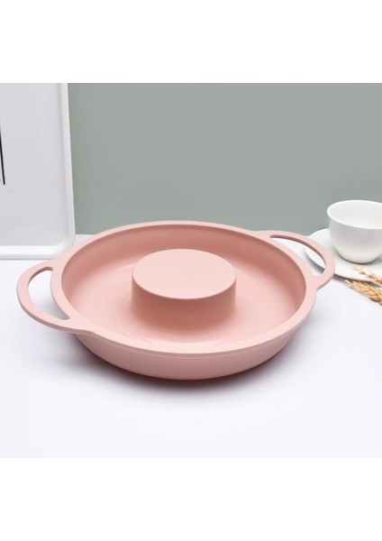 Renkli Yuvarlak Silikon Fırın Kabı ve Kek Kalıbı, Tutma Kulplu, Çok Amaçlı