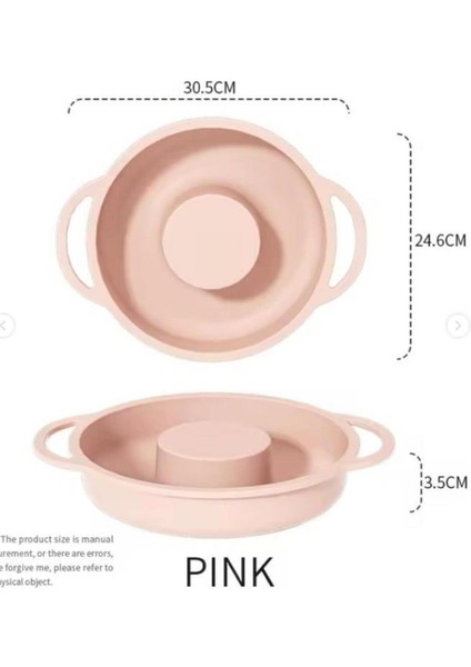 Renkli Yuvarlak Silikon Fırın Kabı ve Kek Kalıbı, Tutma Kulplu, Çok Amaçlı modelleri