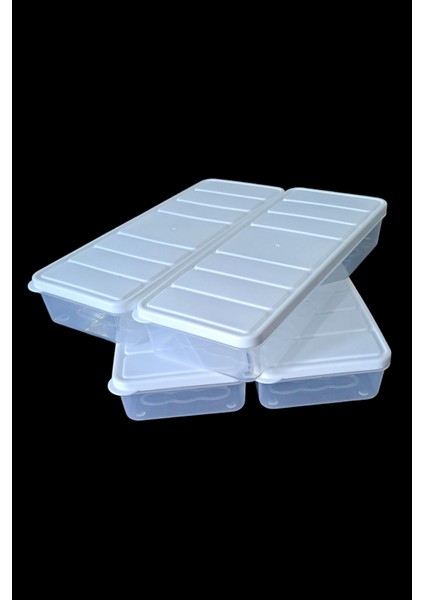 4'lü Mikrodalga ve Dondurucu Uyumlu Beyaz Saklama Kabı Seti modelleri