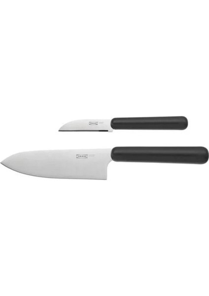 Yeşil Kesme Tahtası 28X36 cm 2'li Set ve Gri Bıçak Seti 2'li Paket