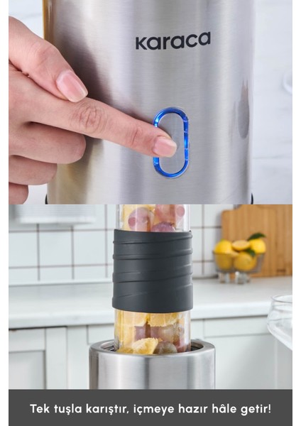 Gri 350W Kişisel Blender, Sağlıklı Smoothie Yapımı Için Harika Seçenek