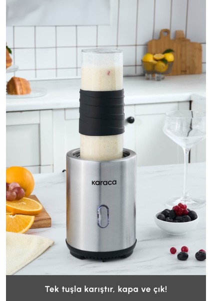 Gri 350W Kişisel Blender, Sağlıklı Smoothie Yapımı Için Harika Seçenek