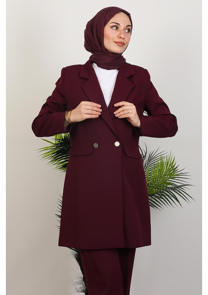 Blazer Ceket Takım Mürdüm indirimleri