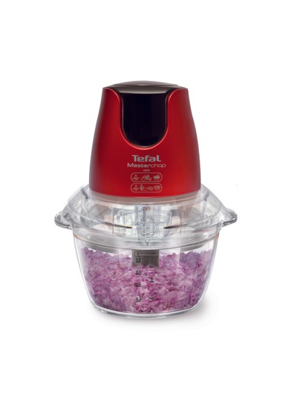 MB5025 Masterchop Cam Rondo ve Doğrayıcı, Kırmızı - Pratik ve Şık Mutfak Ürününüz