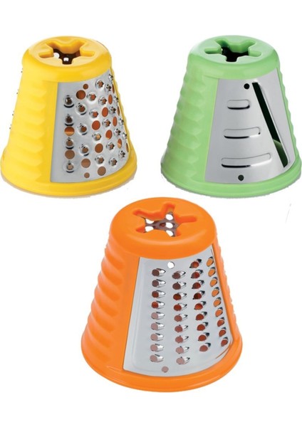 3'ü 1 Arada 200W Meyve ve Sebze Rende Doğrayıcı Kırmızı indirimleri