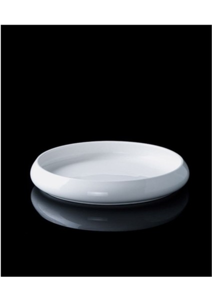 Beyaz Porselen Yuvarlak Tabak 24X3,8 Cm, Şık ve Dayanıklı, SCT-21-0220