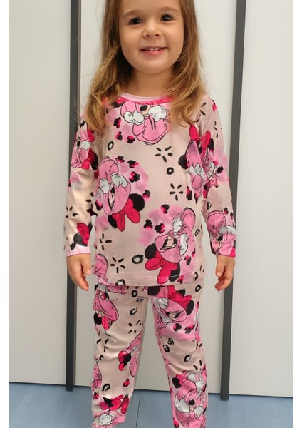 Kız Çocuk Pijama Takımı I Uzun Kollu Rahat Ev Giyim I Pamuklu - Yumuşacık Kız Çocuk Takım