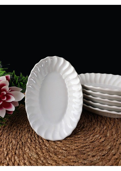 Seramik Kahvaltılık Çerezlik Takımı, 6'lı, Beyaz, 16X10,5X3,5CM indirimleri