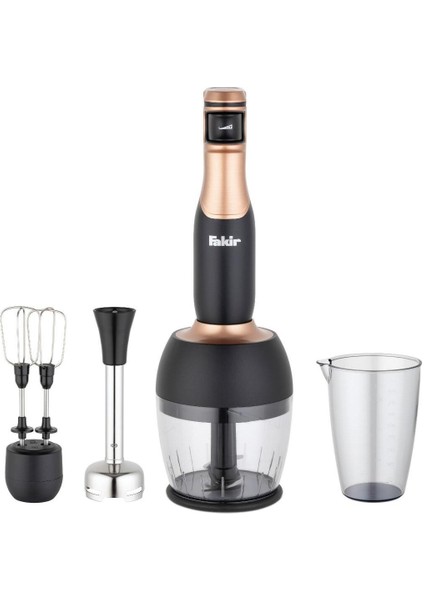 Şık Siyah ve Bakır Renkli Çok Amaçlı Blender Seti