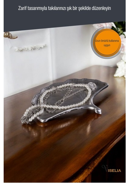 Şık Takı ve Makyaj Düzenleyici, Gümüş Eskitme Renk, 19 Model, Zarif Tasarım