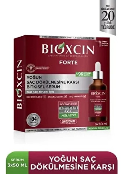 Forte Serum 3'lü Set 8 Kat Yoğun Formül 3×30 ml Kadın ve Erkek Kullanımı İçin fiyatları