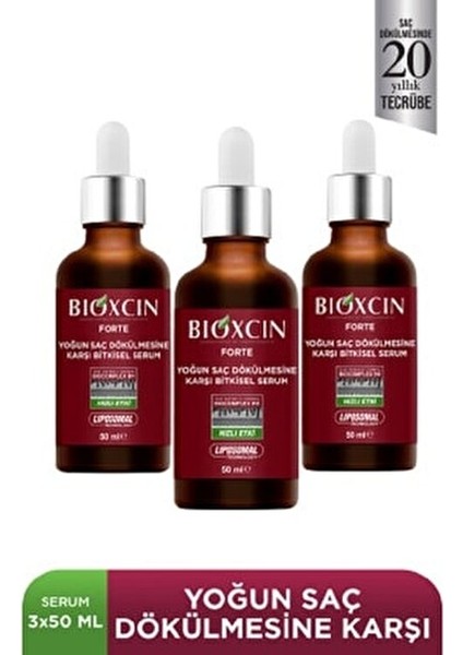 Forte Serum 3'lü Set 8 Kat Yoğun Formül 3×30 ml Kadın ve Erkek Kullanımı İçin fırsatları