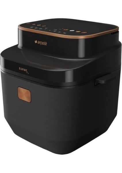 7 Lt Yağsız Fritöz, Siyah, Sağlıklı ve Pratik Kullanım