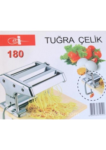 Çelik Erişte ve Makarna Makinası 180 Mm, 3 Fonksiyonlu, Dayanıklı ve Kullanışlı fiyatları