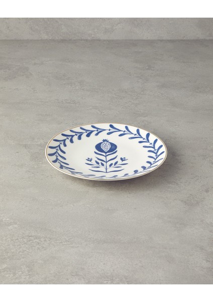 Lacivert ve Beyaz Renkli 20 cm Porselen Pasta Tabağı, Şık ve Kullanışlı Tasarım fiyatları