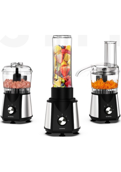 3'ü 1 Arada Çok Fonksiyonlu Mutfak Robotu, Şık Siyah Tasarım, Pratik Kullanım fiyatları