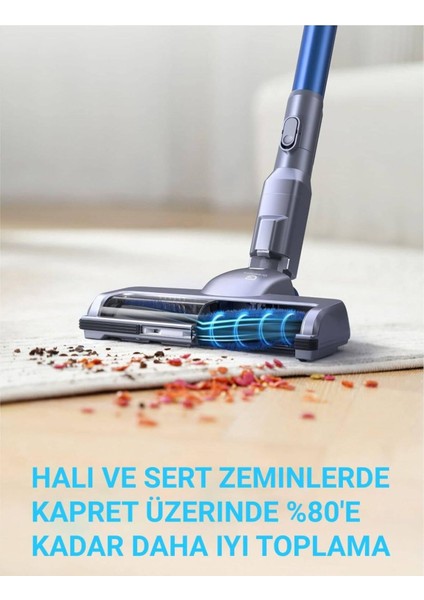 Bej Kablosuz Elektrikli Dikey Süpürge, Hafif ve Güçlü Temizlik Aracı indirimleri