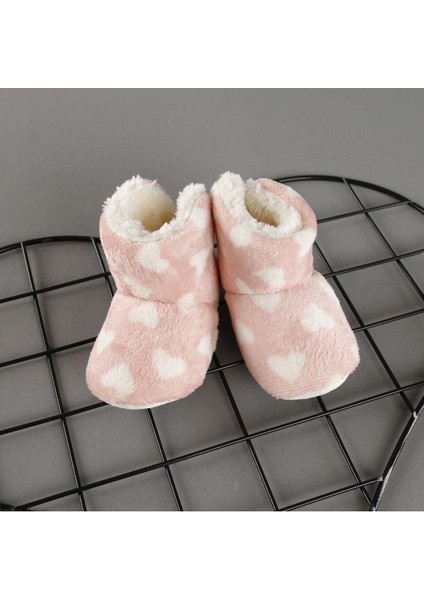 Kaydırmaz Tabanlı Kalp Baskılı Çocuk Bebek Panduf Unisex fiyatları