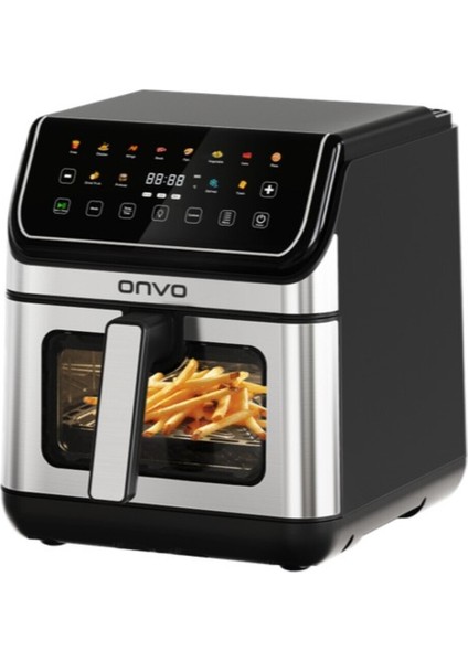8l Çift Rezistanslı Seramik Kaplama Airfryer, Siyah, Sağlıklı ve Pratik Pişirme fiyatları