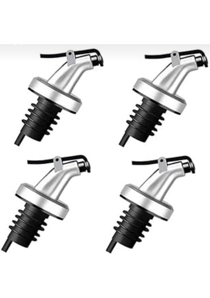 4 Adet Yağdanlık Tıpası Damlatmaz Şişe Ucu Dökme Ağızlığı Yağlık Sirkelik Sızdırmaz Kapak