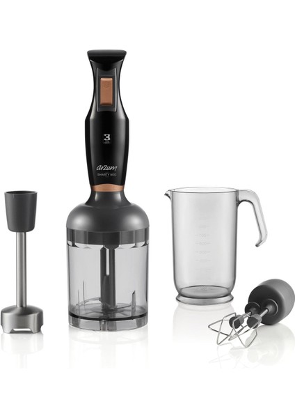 Şık ve Güçlü Siyah Blender Seti, Mutfağınıza Modern Dokunuş Sağlar
