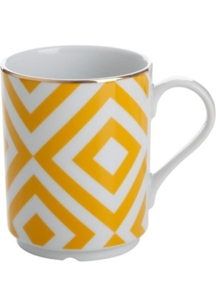 Sarı Morocco Tasarımlı 345 cc Kupa, Şık ve Kullanışlı Ev Dekoru Seçeneği