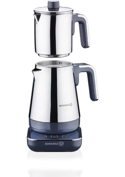 Modern Elektrikli Çaydanlık, Gri ve Krom Detaylarıyla Şık Tasarım modelleri