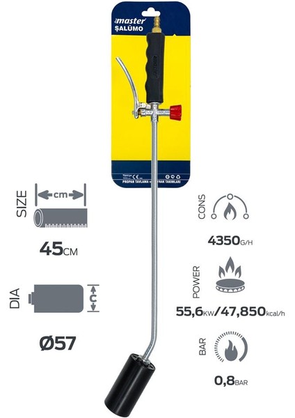 500673 Tetikli Şalama Propan Tav Kaynak Takımı 45 cm modelleri
