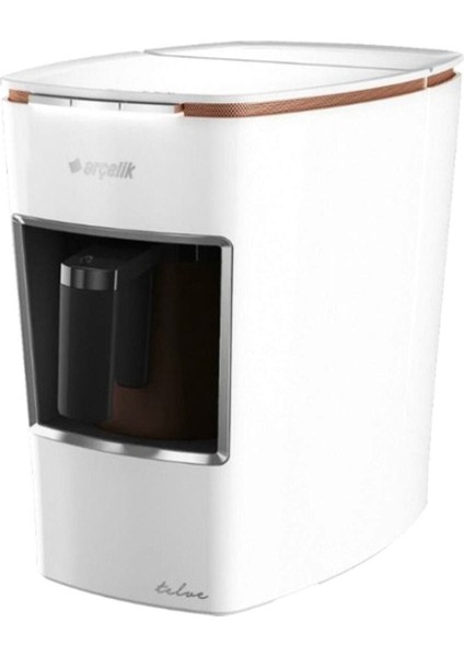 K 3400 Beyaz Türk Kahvesi Makinesi, Pratik ve Şık Tasarım, Kolay Kullanım