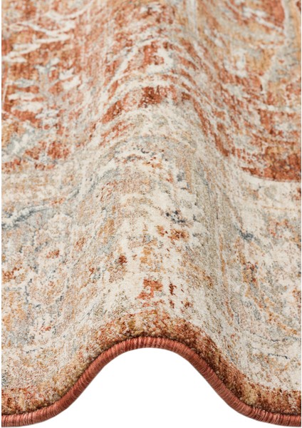 Efes 05 Terra Xw Geleneksel Vintage Desenlerine Sahip Özel Yumuşak Tuşeli Iplik ile Üretilen Halı indirimleri